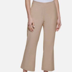 DKNY Womens Woven Flare Mid-Rise Ankle Pants NWT
